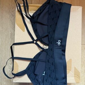 ALO Yoga Black Strappy Bralette